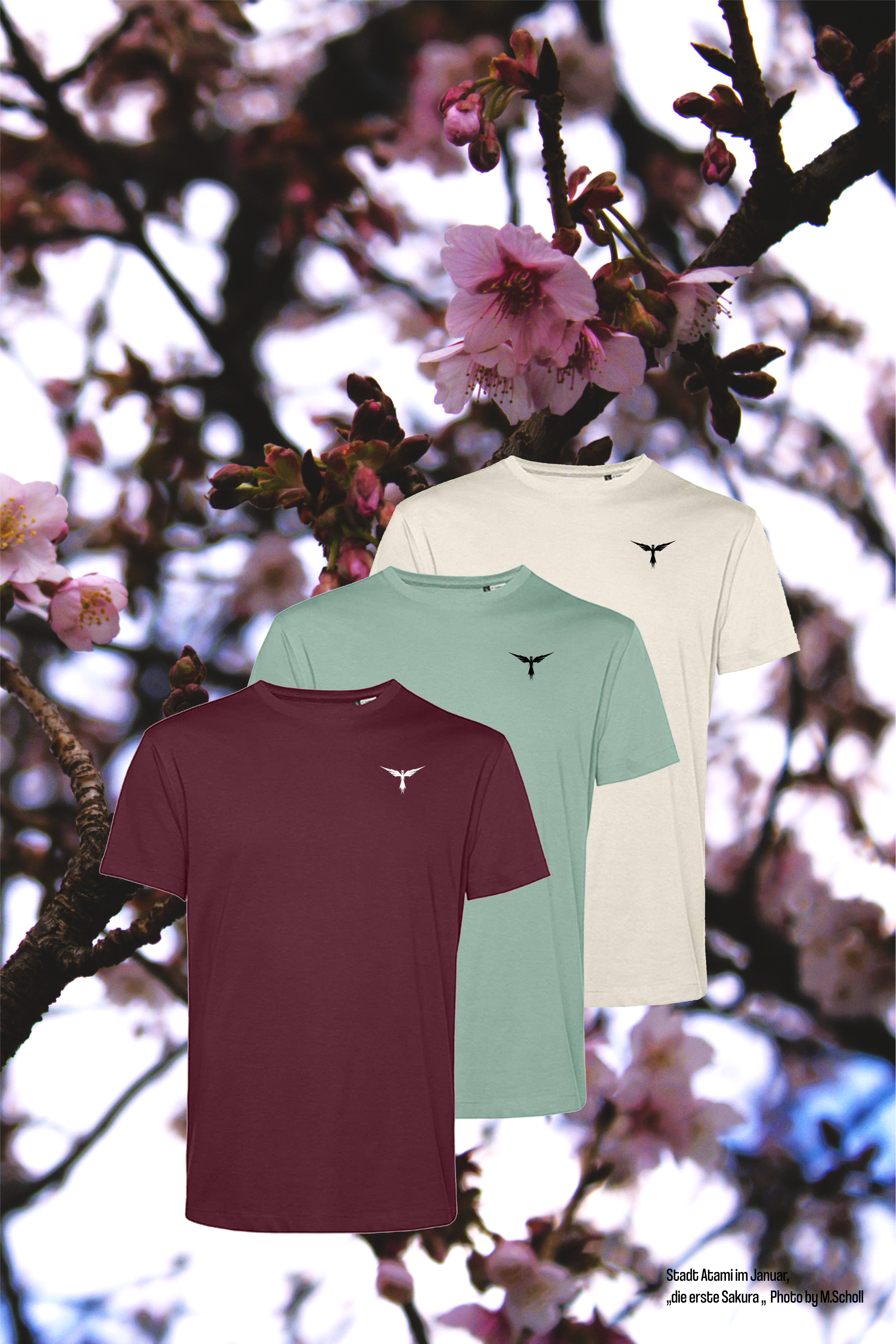 Multipack Sakura 桜 Edition | 3x Herren Basic Shirts